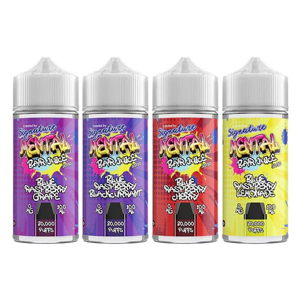 Signature Mental Bar Juice 100ml Shortfill (50PG/50VG)