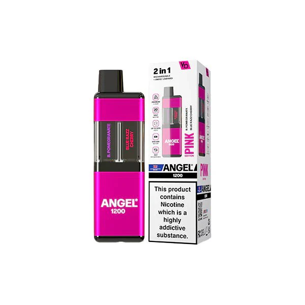 20mg Angel 1200 2in1 By Vapes Bar Dual Prefilled Pod Kit 1200 Puffs - Image 4