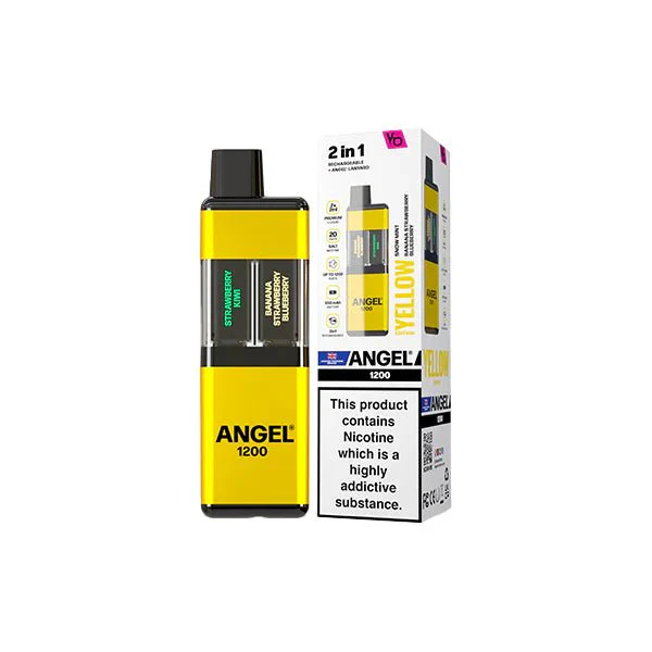 20mg Angel 1200 2in1 By Vapes Bar Dual Prefilled Pod Kit 1200 Puffs - Image 5