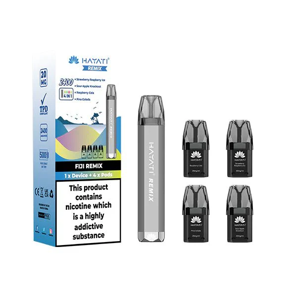 20mg Hayati Remix 4in1 2400 Pod Kit 2400 Puffs - Image 4
