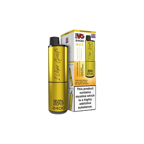 20mg IVG 2400 4 in 1 Multi Edition Rechargeable Pod Vape Kit 2400 Puffs - Image 12