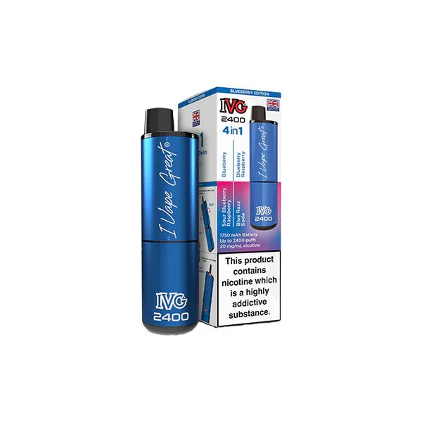 20mg IVG 2400 4 in 1 Multi Edition Rechargeable Pod Vape Kit 2400 Puffs - Image 22