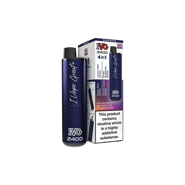 20mg IVG 2400 4 in 1 Multi Edition Rechargeable Pod Vape Kit 2400 Puffs - Image 28