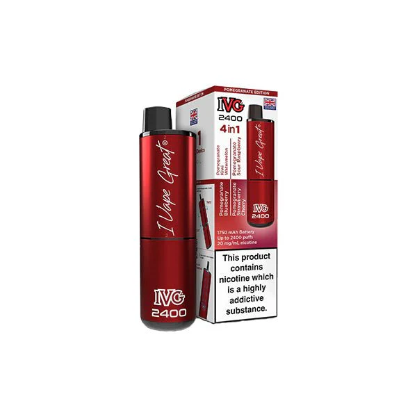20mg IVG 2400 4 in 1 Multi Edition Rechargeable Pod Vape Kit 2400 Puffs - Image 34