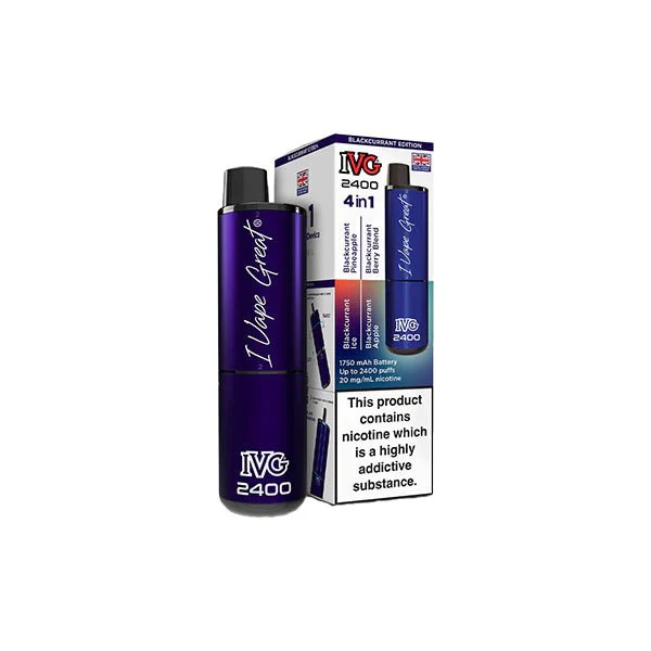 20mg IVG 2400 4 in 1 Multi Edition Rechargeable Pod Vape Kit 2400 Puffs - Image 36