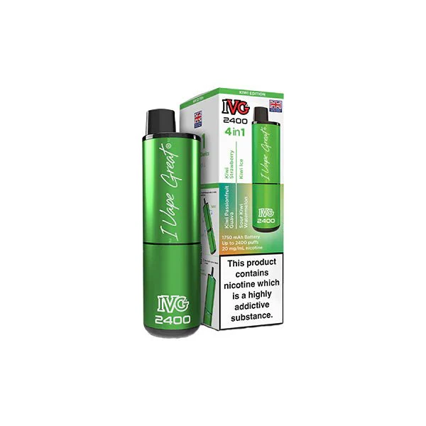 20mg IVG 2400 4 in 1 Multi Edition Rechargeable Pod Vape Kit 2400 Puffs - Image 37