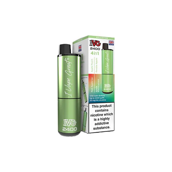 20mg IVG 2400 4 in 1 Multi Edition Rechargeable Pod Vape Kit 2400 Puffs - Image 38