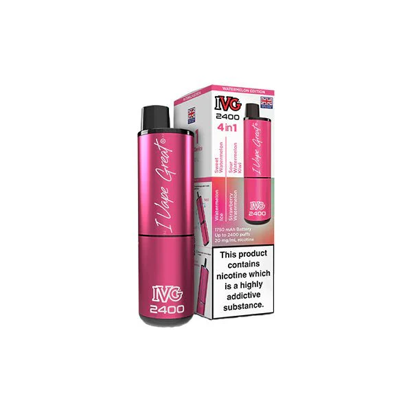 20mg IVG 2400 4 in 1 Multi Edition Rechargeable Pod Vape Kit 2400 Puffs - Image 39