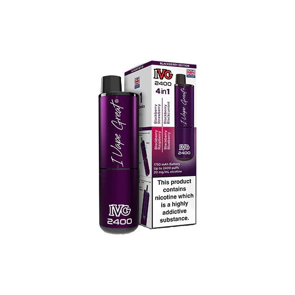 20mg IVG 2400 4 in 1 Multi Edition Rechargeable Pod Vape Kit 2400 Puffs - Image 42