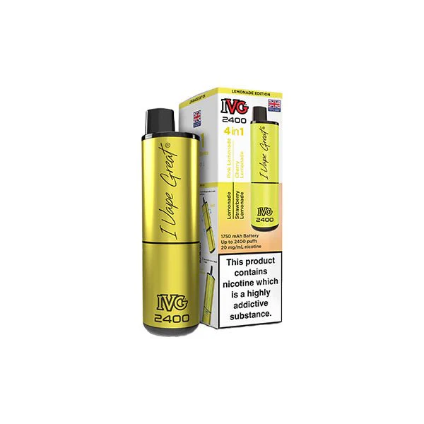 20mg IVG 2400 4 in 1 Multi Edition Rechargeable Pod Vape Kit 2400 Puffs - Image 45