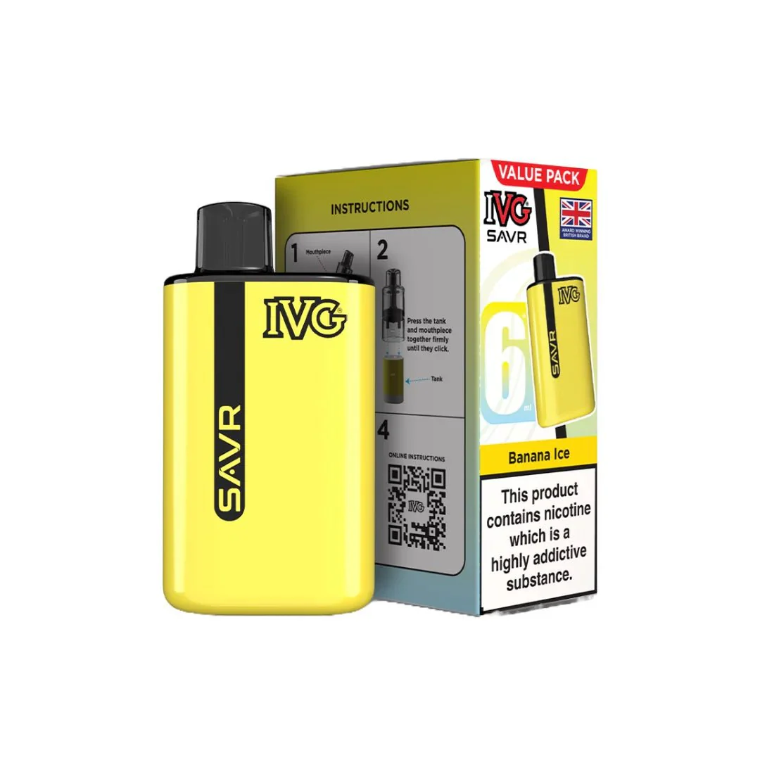 20mg IVG SAVR Prefilled Pod Vape Kit 3000 Puffs - Image 2