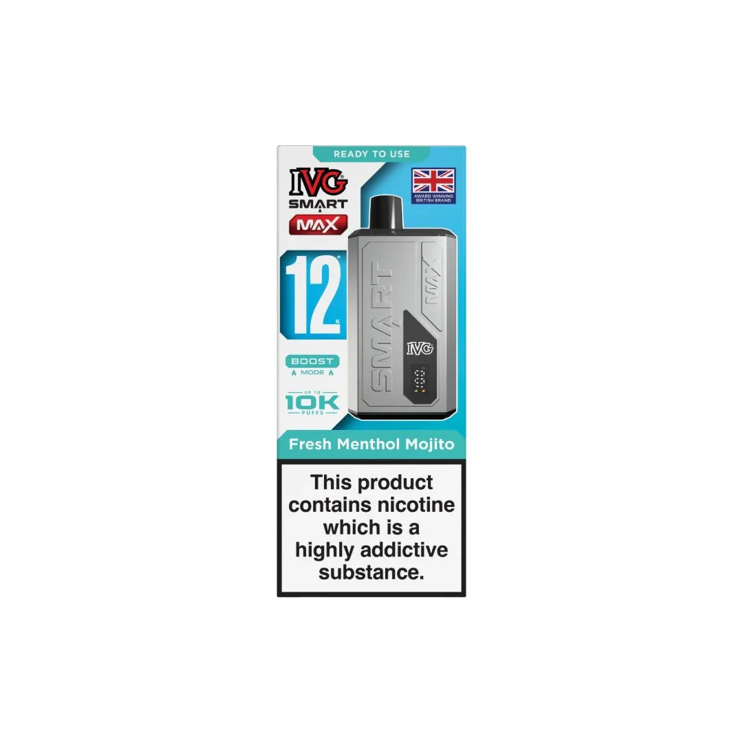 20mg IVG Smart Max Pod Vape Kit 10000 Puffs - Image 12