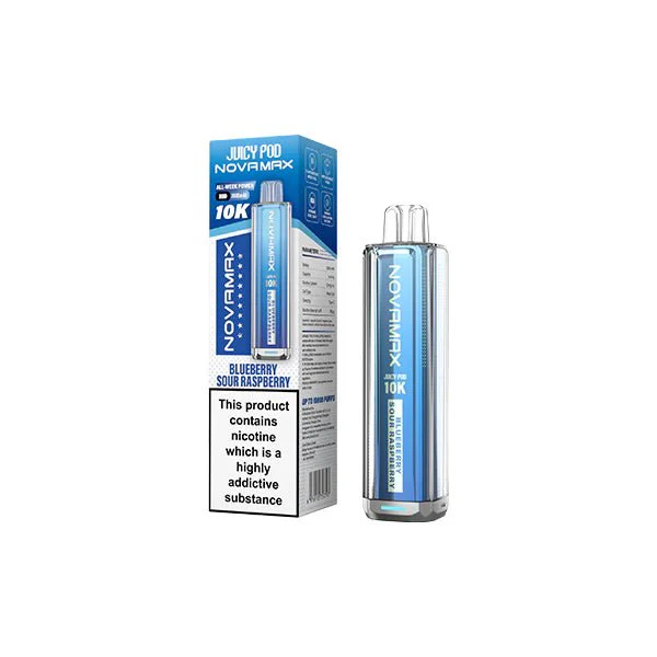 20mg Juicy Pod Novamax Disposable Pod Vape Kit 10000 Puffs - Image 2