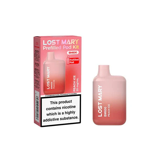 20mg Lost Mary BM600 Prefilled Pod Vape Kit 600 Puffs - - Image 10