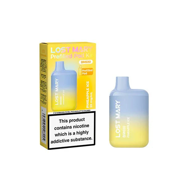 20mg Lost Mary BM600 Prefilled Pod Vape Kit 600 Puffs - - Image 11