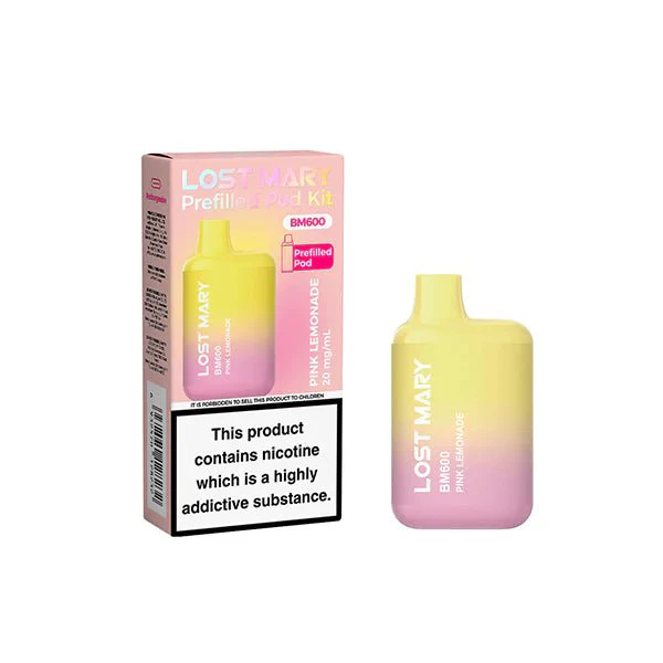 20mg Lost Mary BM600 Prefilled Pod Vape Kit 600 Puffs - - Image 12