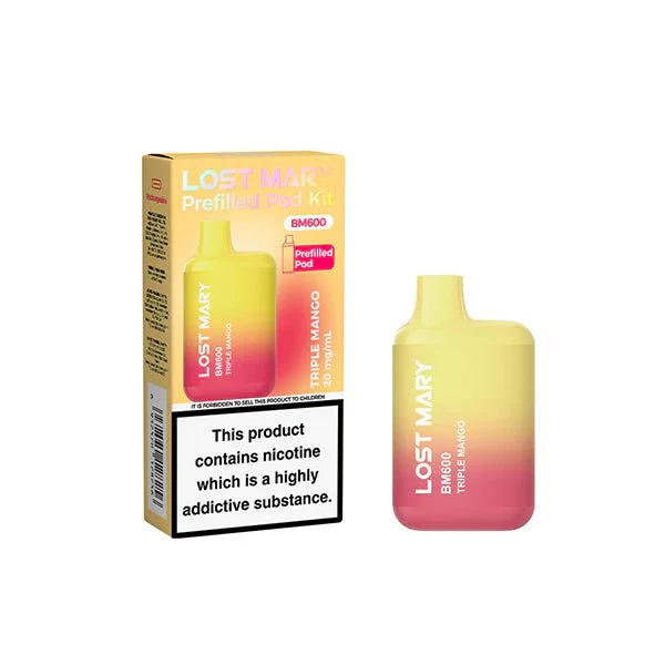 20mg Lost Mary BM600 Prefilled Pod Vape Kit 600 Puffs - - Image 15