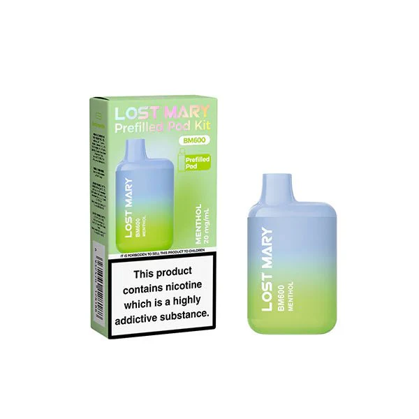 20mg Lost Mary BM600 Prefilled Pod Vape Kit 600 Puffs - - Image 9