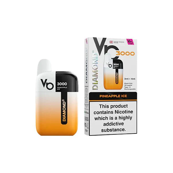 20mg Vapes Bar Diamond 3000 Pod Vape Kit 3000 Puffs - Image 5