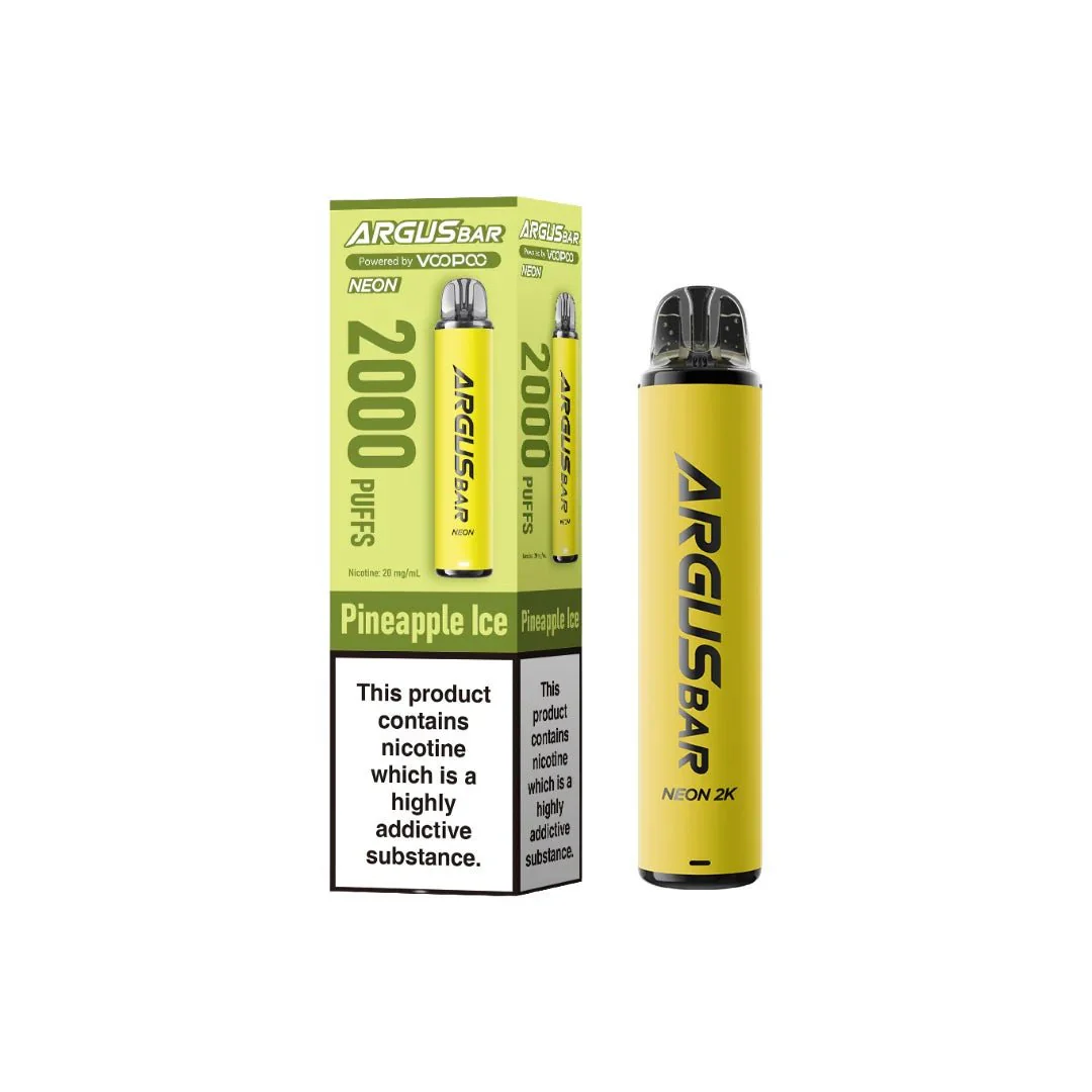 20mg Voopoo Argus Bar Neon 2K Prefilled Pod Vape Kit - Image 8
