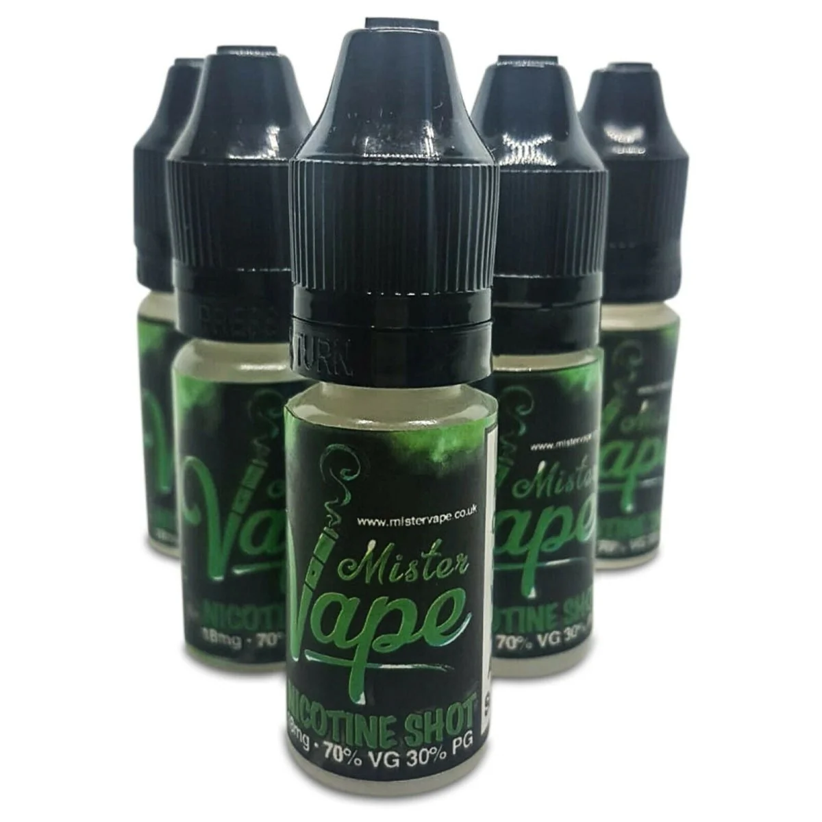 18mg 70/30 VG/PG Nictoine Shot by Mister Vape