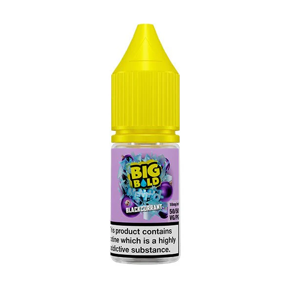 Blackcurrant Menthol 10ml Nic Salt E-Liquid by Big Bold