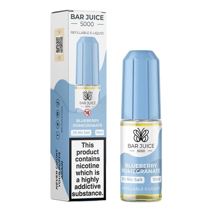 Blueberry Pomegranate 10ml Nic Salt E-Liquid by Bar Juice 5000