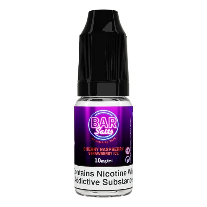 Cherry Raspberry Strawberry Ice 10ml E-Liquid by Vampire Vape Bar Salts