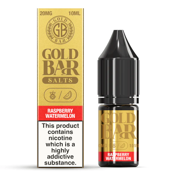 Gold Bar Nic Salt - Raspberry Watermelon - 10ml