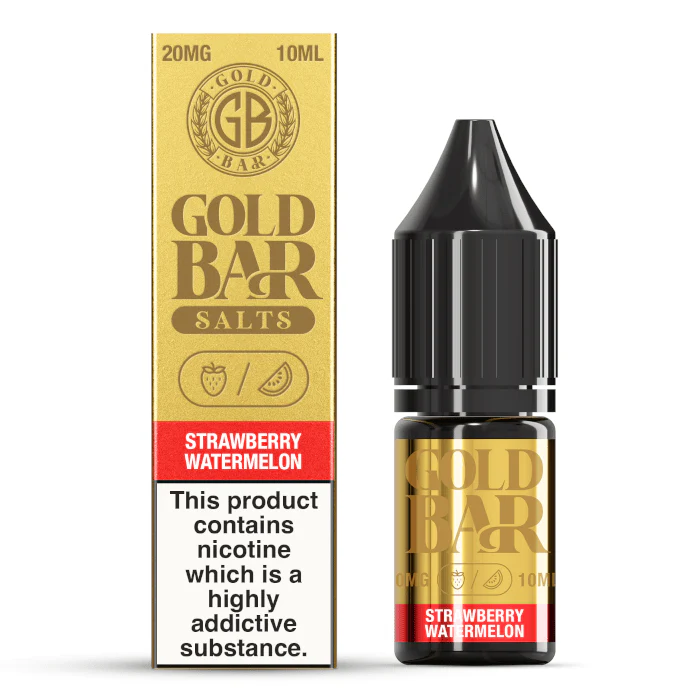Gold Bar Nic Salt - Strawberry Watermelon - 10ml