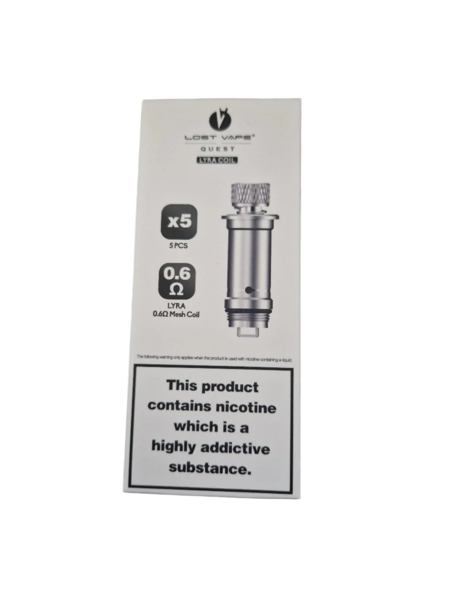 Lost Vape Quest Lyra Coils - 5 Pack - 0.6 OHM - Clerance