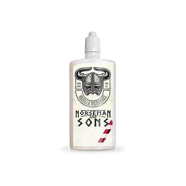 Norsemen 100ml Shortfill Flask Milkshakes 0mg (70VG/30PG) - Image 6