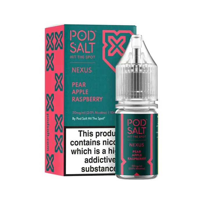 Pear Apple Raspberry 10ml Nic Salt E-Liquid by Pod Salt