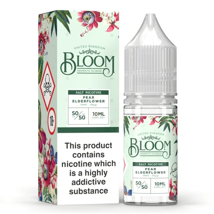 Pear Elderflower 10ml E-Liquids by Bloom Salts