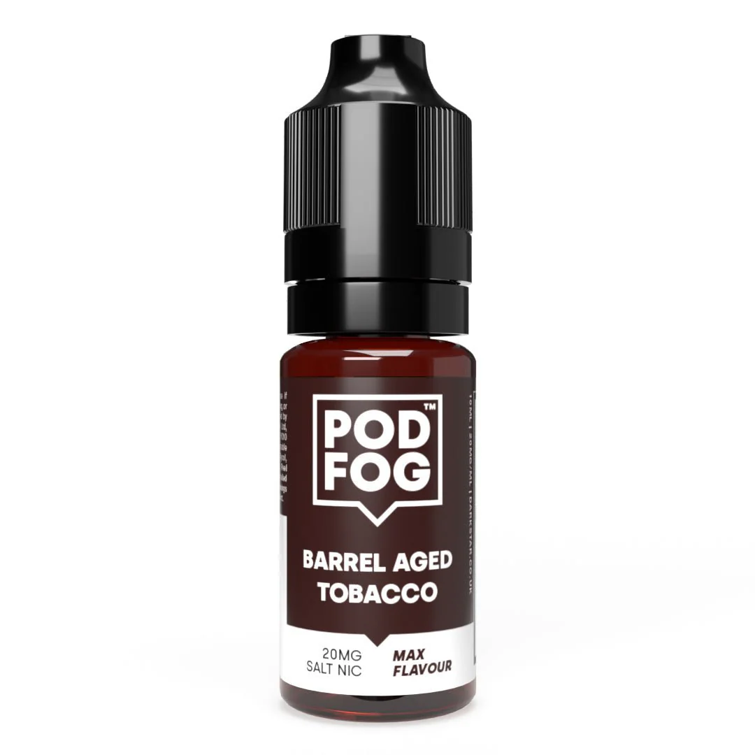 POD FOG Barrel Aged Tobacco - 10ml Nic Salt E Liquid