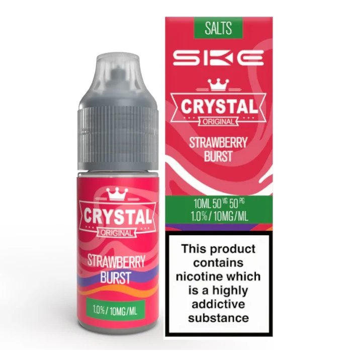 Strawberry Burst 10ml E-Liquid by SKE Crystal Nic Salt