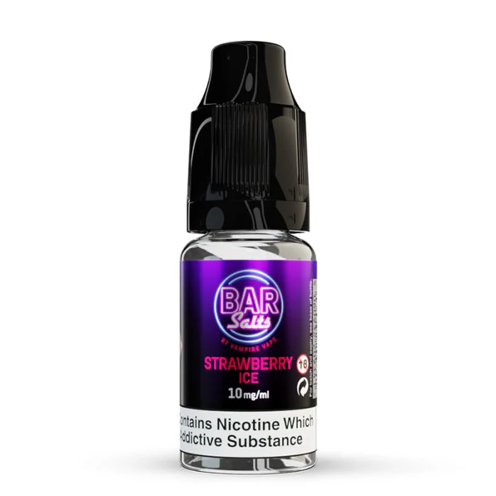 Strawberry Ice 10ml E-Liquid by Vampire Vape Bar Salts