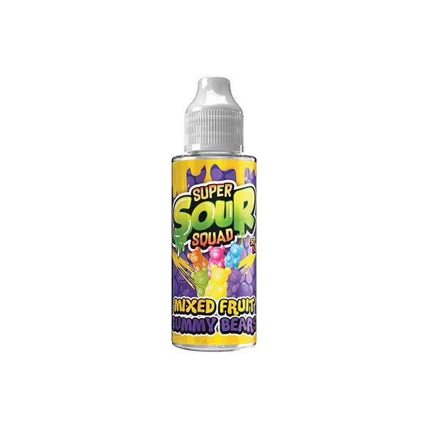 Super Sour Squad By Signature Vapours 100ml E-liquid 0mg (50VG/50PG) - Image 3