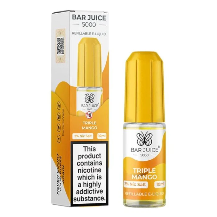 Triple Mango 10ml Nic Salt E-Liquid by Bar Juice 5000