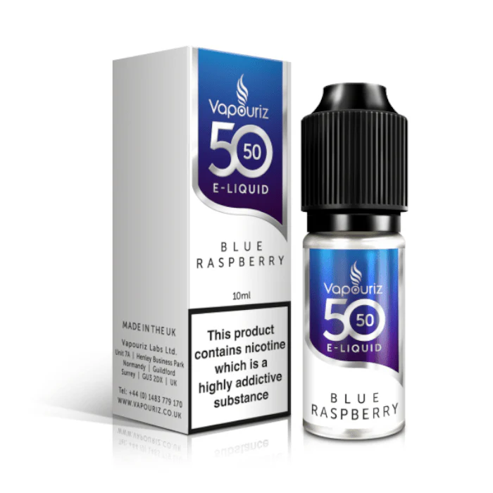 Vapouriz 50/50 E-Liquid - Blue Raspberry - 10ml