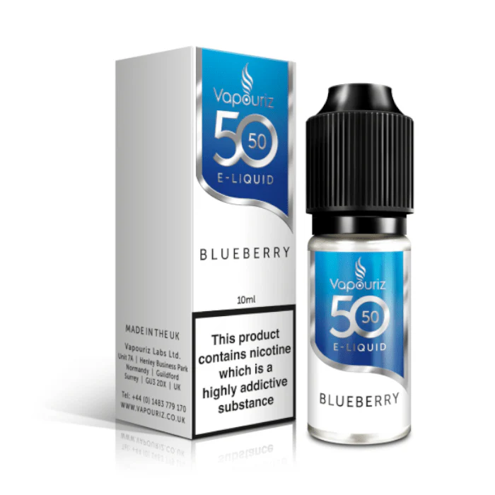 Vapouriz 50/50 E-Liquid - Blueberry - 10ml