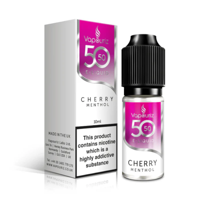 Vapouriz 50/50 E-Liquid - Cherry Menthol - 10ml
