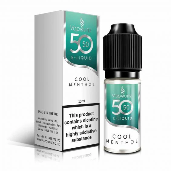 Vapouriz 50/50 E-Liquid - Cool Menthol - 10ml