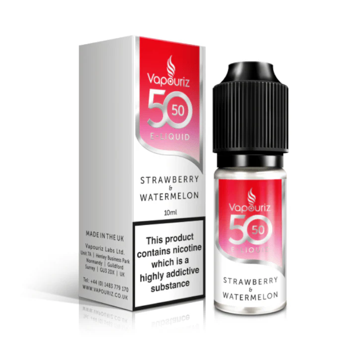 Vapouriz 50/50 E-Liquid - Strawberry & Watermelon - 10ml