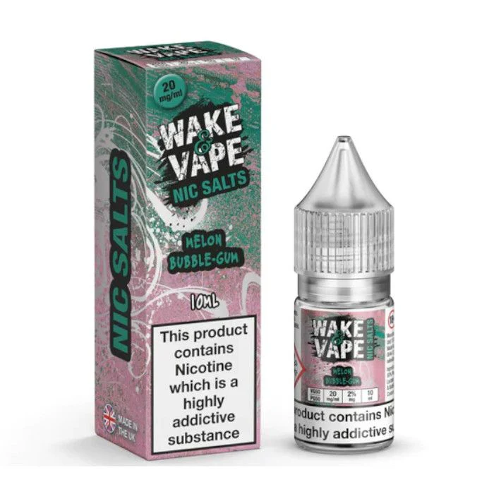 Wake & Vape Nic Salt - Melon Bubblegum - 10ml