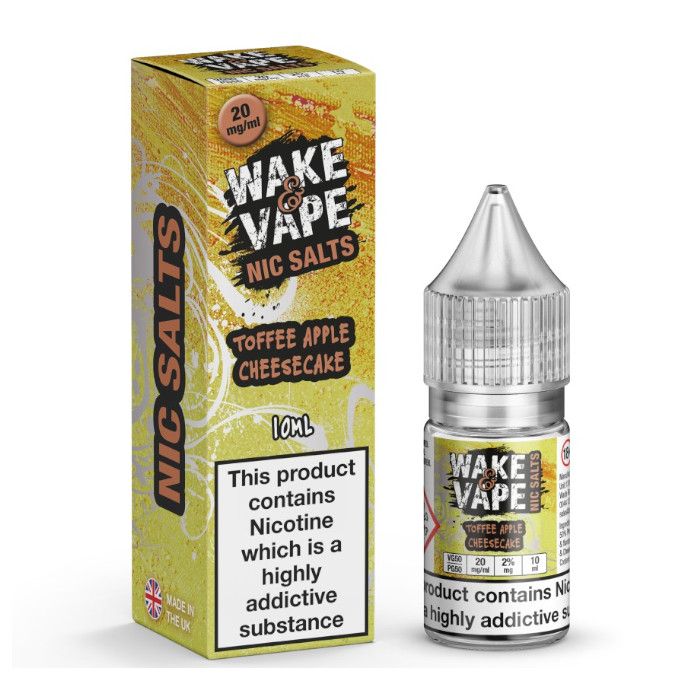 Wake & Vape Nic Salt - Toffee Apple Cheese Cake - 10ml